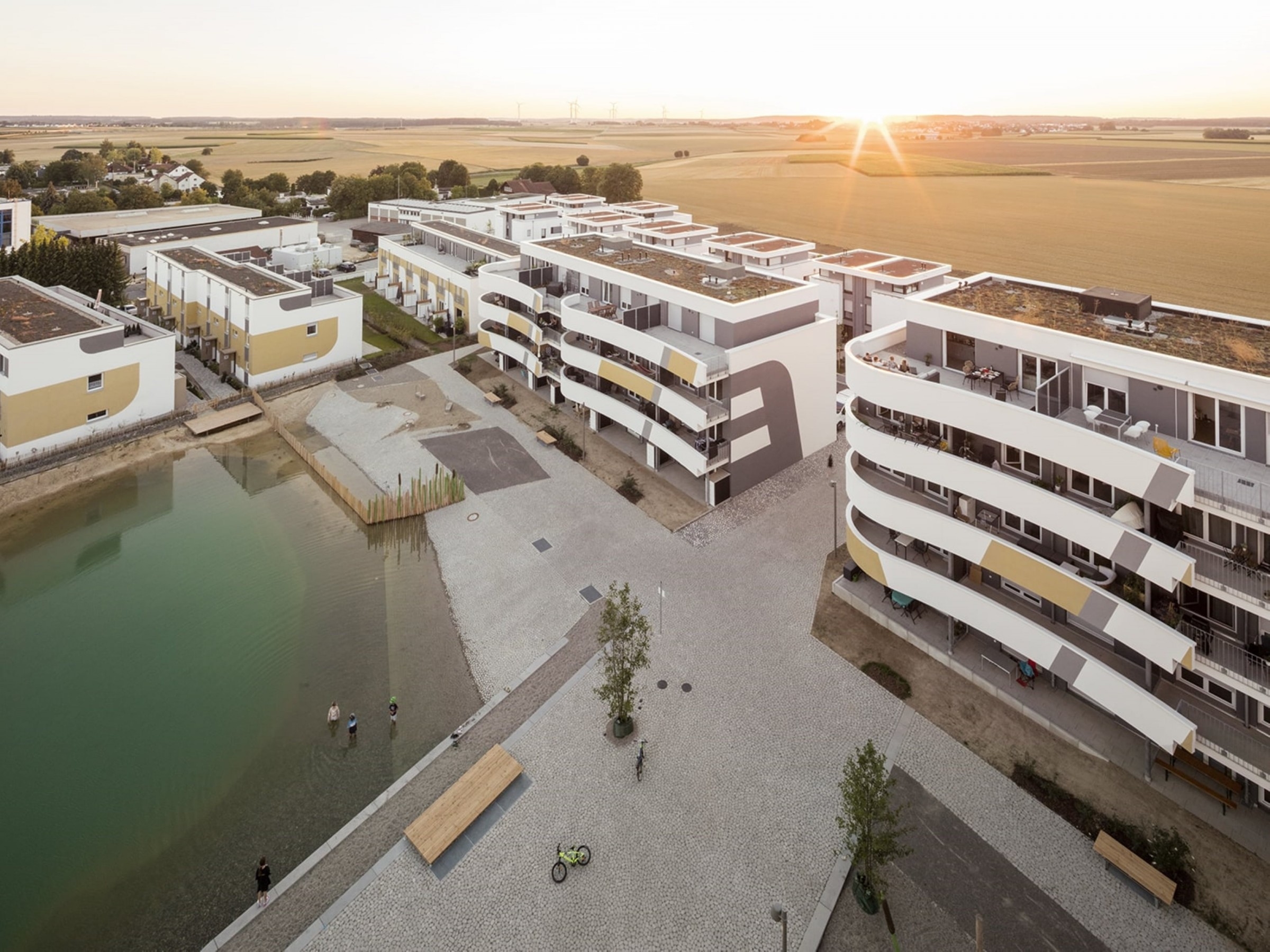 Arkadien Dornstadt aus der Vogelperspektive