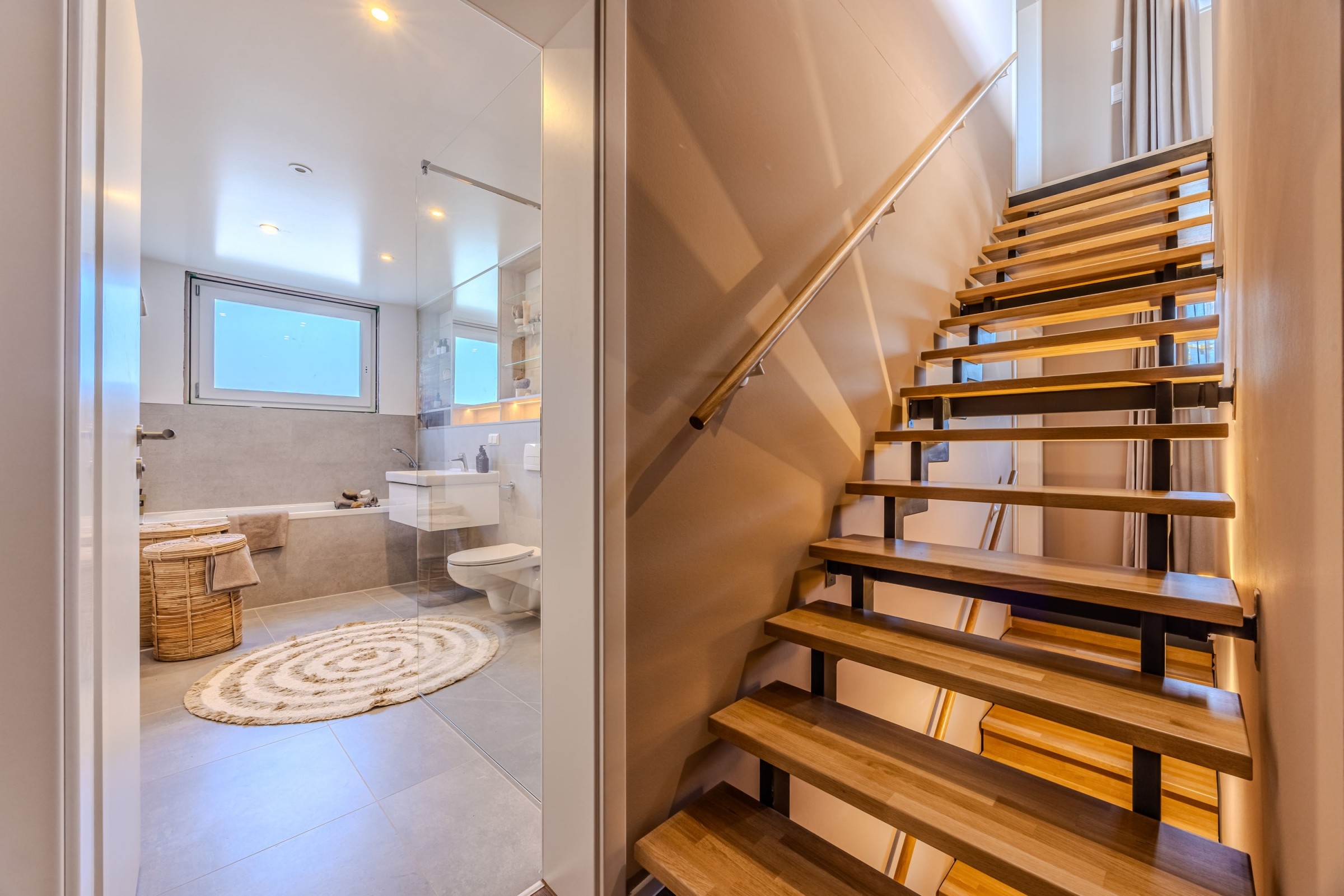 Badezimmer/Treppenaufgang