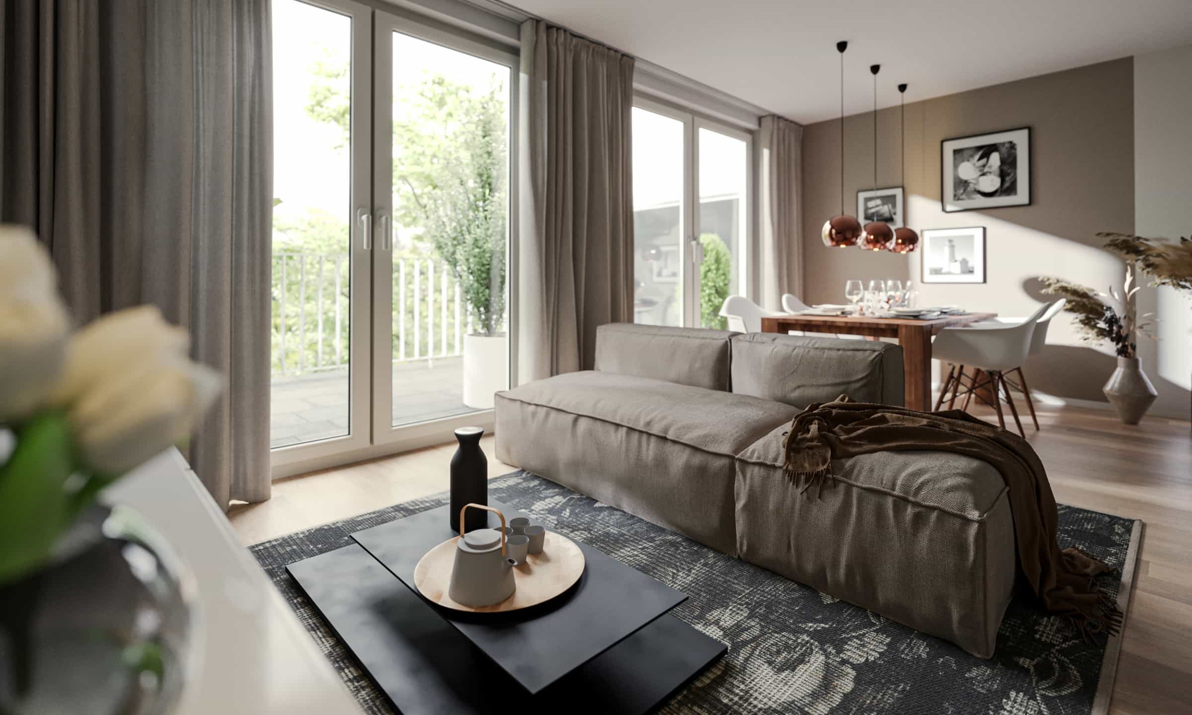 Preiswunder im 2.OG mit großem Balkon. Einziehen 2022!
