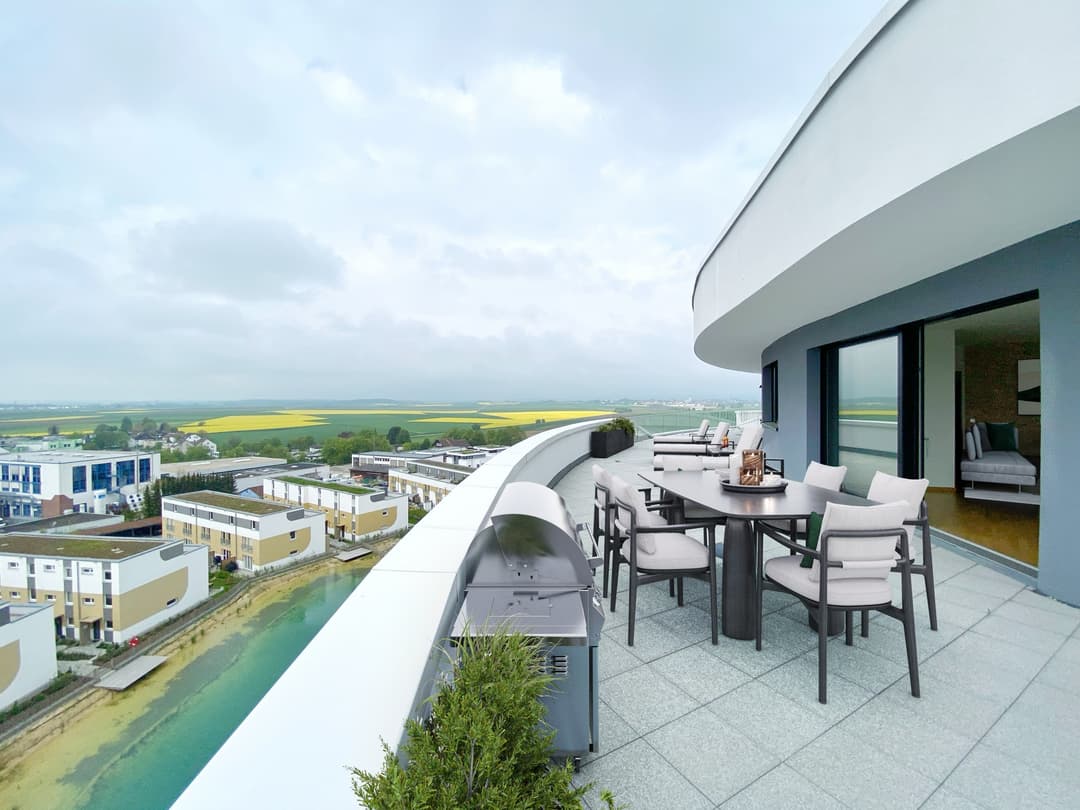3,5-Zimmer-Penthouse mit atemberaubender Aussicht und exklusiven Ausstattungsdetails
